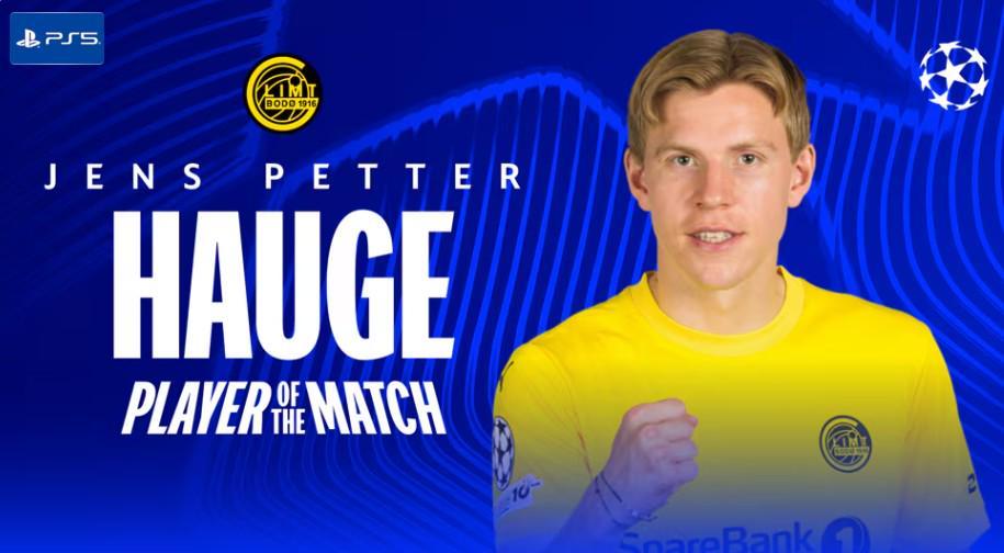 轰出世界波，海于格当选博德闪耀vs曼城一役全场最佳球员